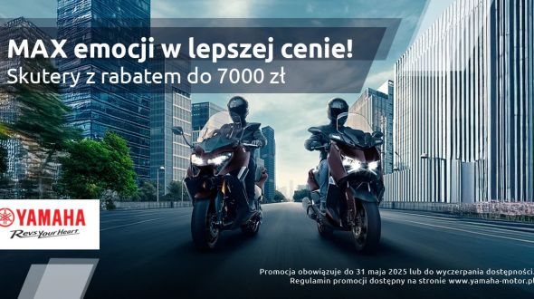 MAX emocji w lepszej cenie! Skutery z rabatem do 7000 zł